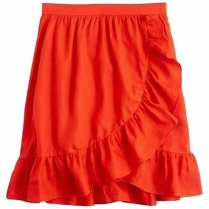 J Crew faux wrap skirt